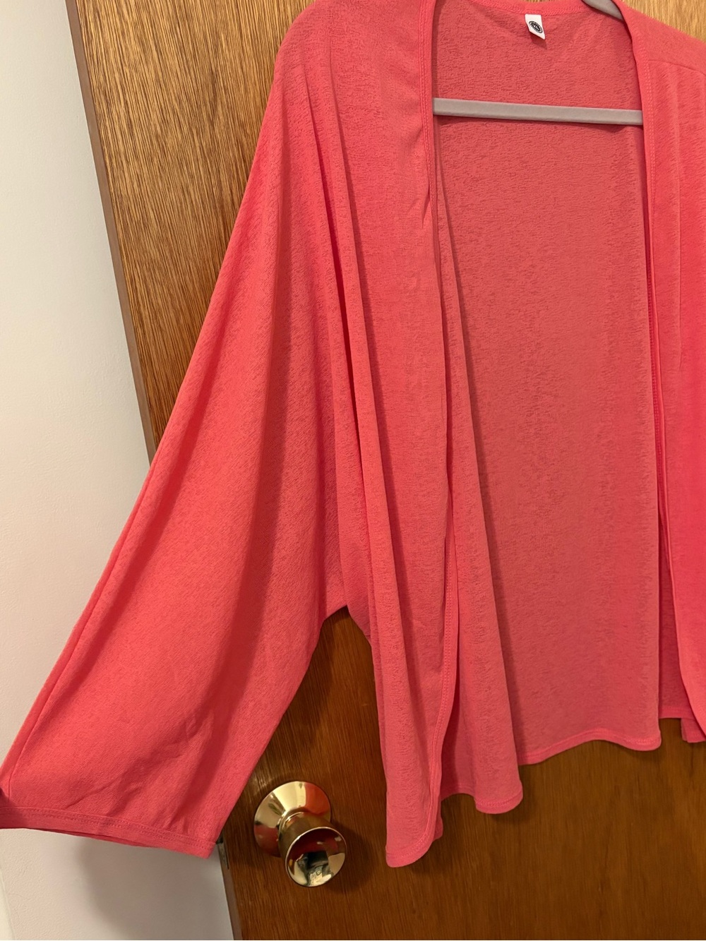 Lightweight Coral Pink Cardigan XL/2XL NWOT - Picture 2 of 6